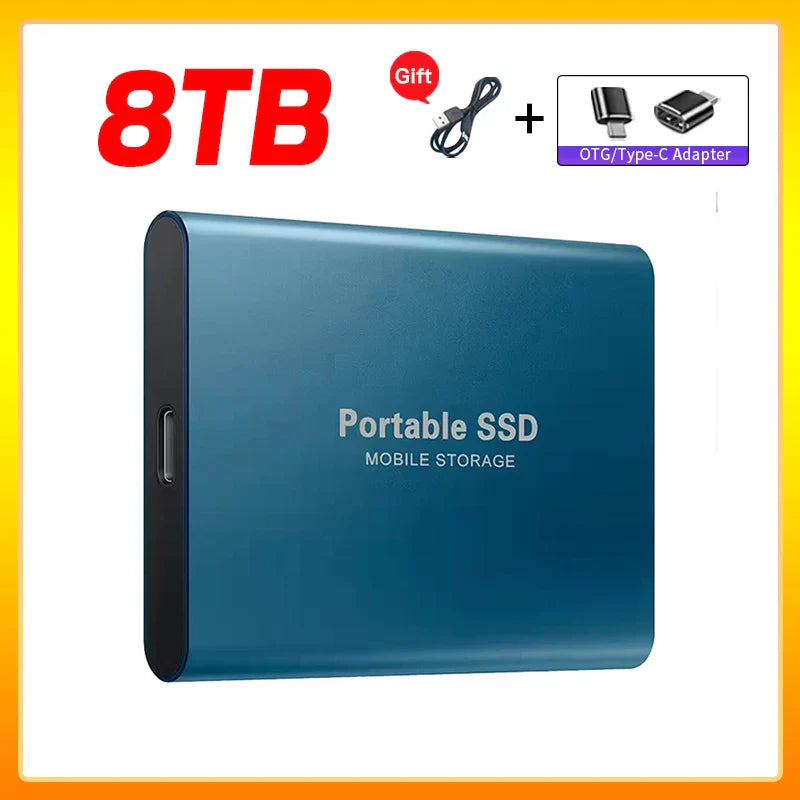 Skanto | Høyhastighets Ekstern Solid State Drive 1TB Bærbar Ekstern Harddisk ssd 2TB Ekstern harddisk ssd harddisk For Laptop Mac