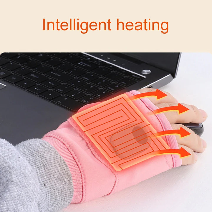 Skanto | ThermoGrip Oppvarmede Hansker | 360° Helhetlig Varme | Oppladbare & Vindproof | Berøringsskjermfunksjon