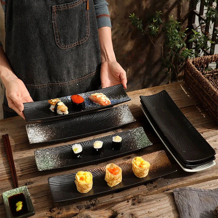 Minimalistiske sushi-tallerkener Skanto