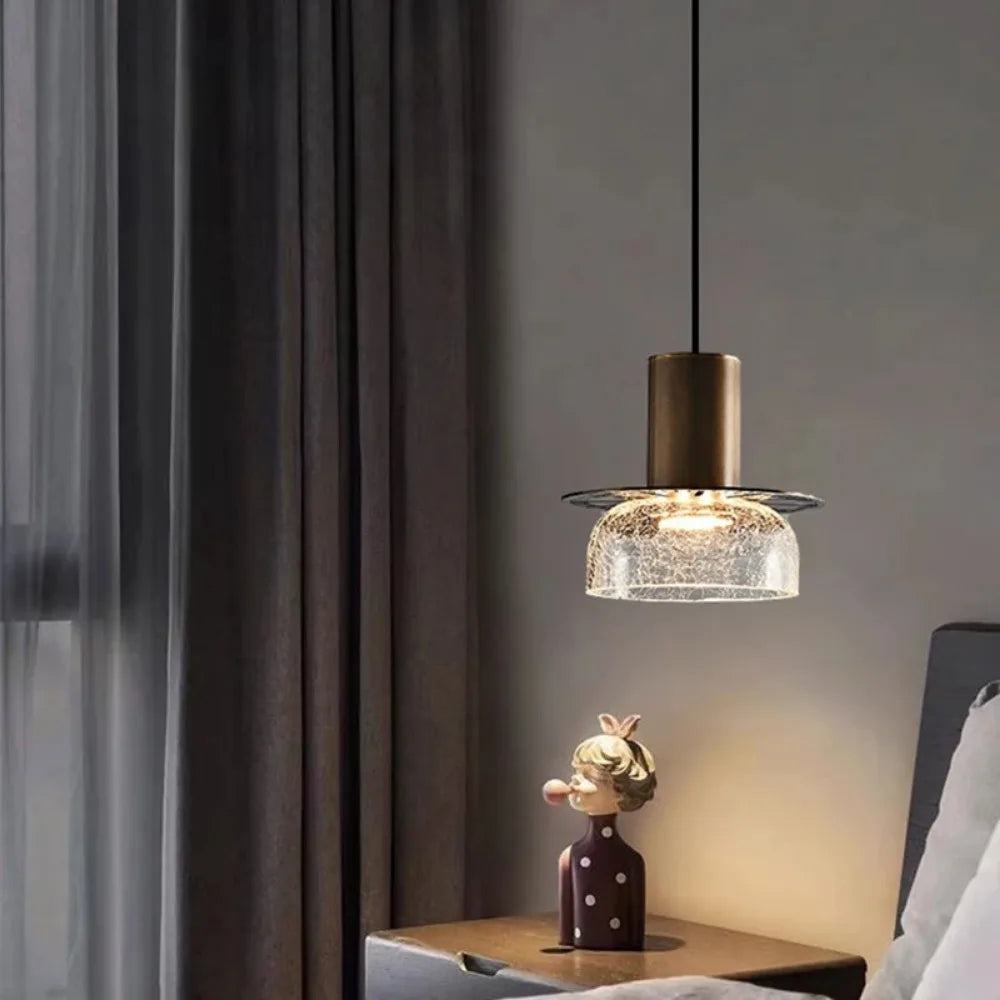 Skanto | Moderne Kreativ Glass Pendellampe med Sprukket Effekt