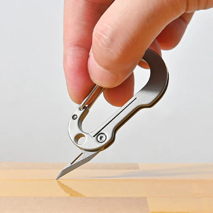 Titanium Alloy EDC Multi-Tool Nøkkelring Kniv | Skanto