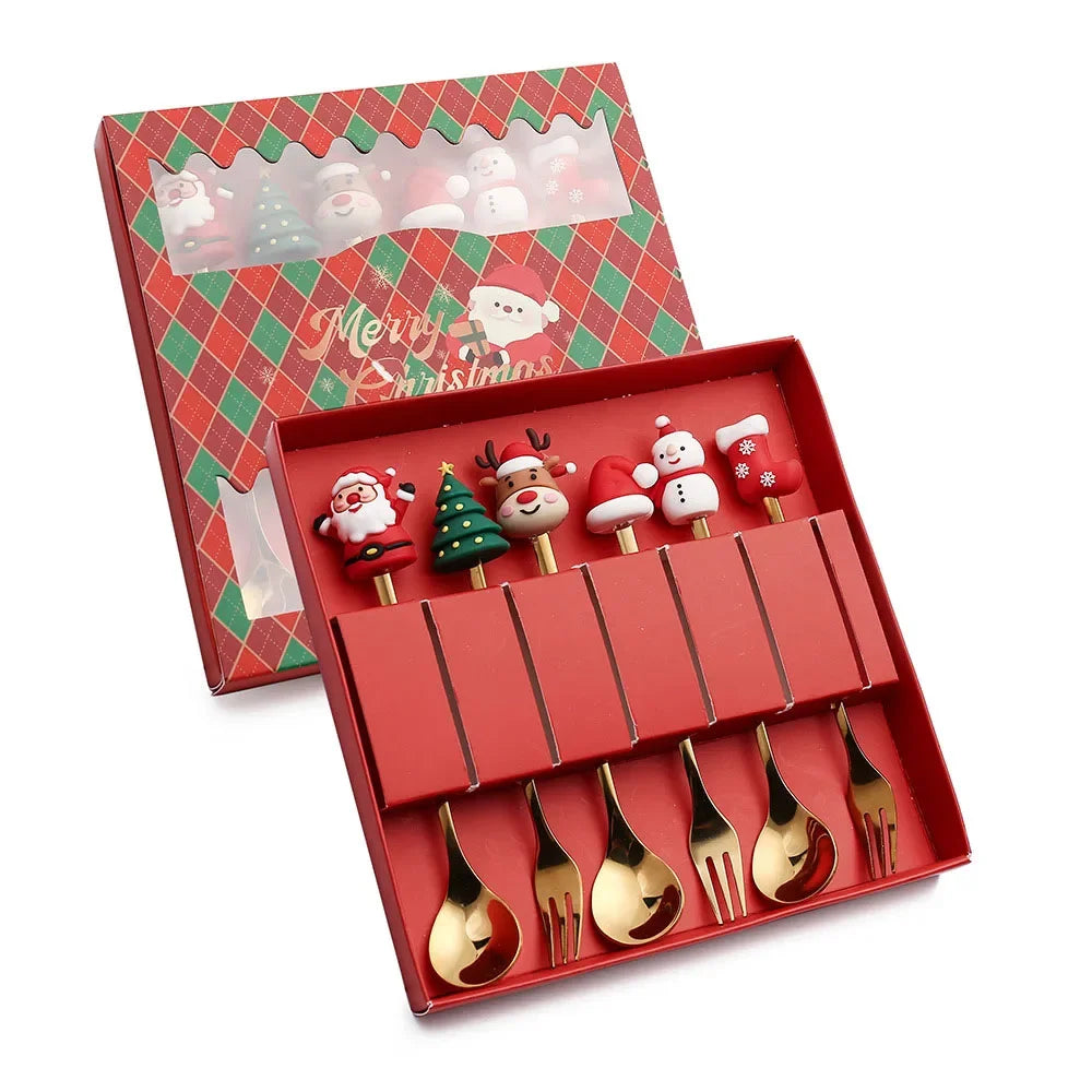 XmasSpoons – Stilig Jule Skje Sett for Festlige Bord Skanto