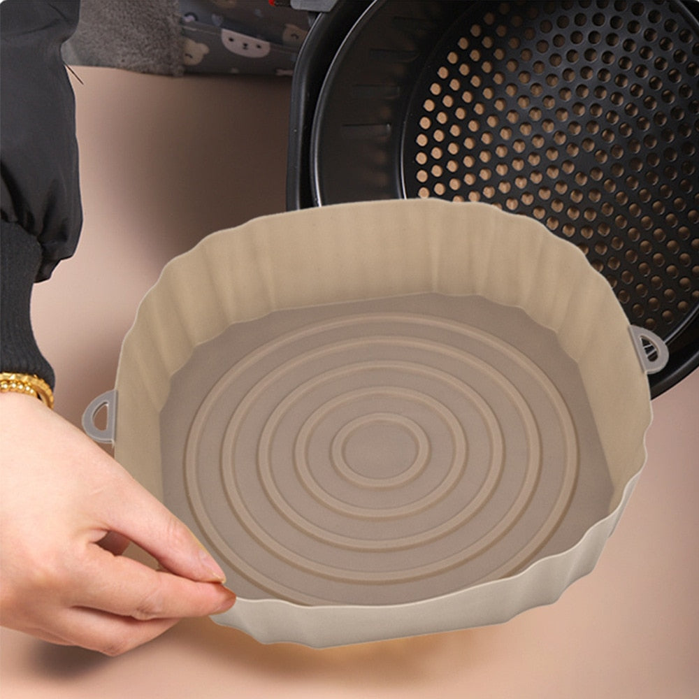 SiliconFry Tray – Gjenbrukbar Airfryer Mold for Oppvaskmaskin Skanto