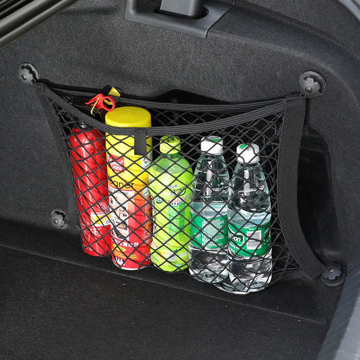 Skanto | Stretchable Mesh Cargo Net Biloppbevaringsorganisert Lomme