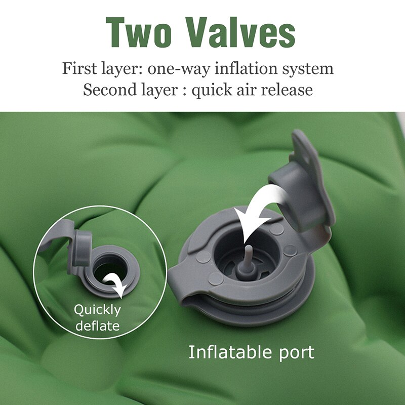 Norvo | Bærbar Oppblåsbar Innebygd Pute Nature Nest Camping seng