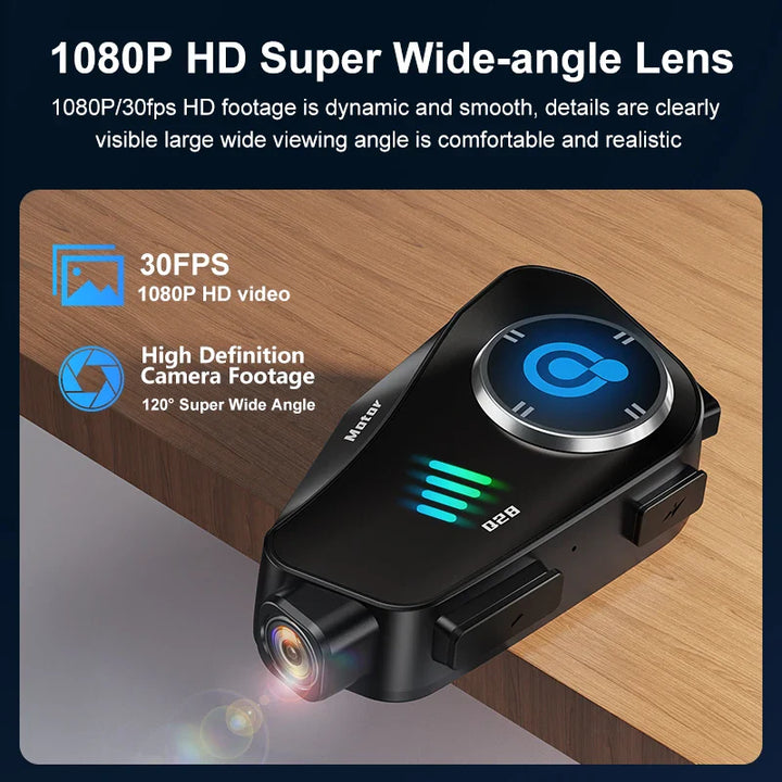 Skanto | Bluetooth Motorsykkelhjelm Kamera 1080P HD Vanntett – ApexRide