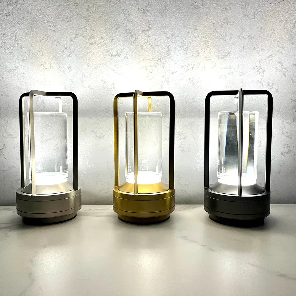 Skanto | Oppladbar Trådløs LuxuryGlow Bordlampe - Elegant Trådløs Lampe for Enhver Stemning