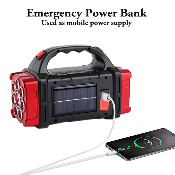 Solar Blast Kraftig Power Bank LED Lynse | Skanto