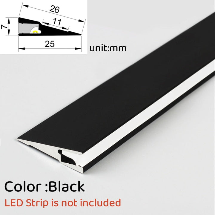 Usynlig overflate aluminium tynn lysplate | Skanto