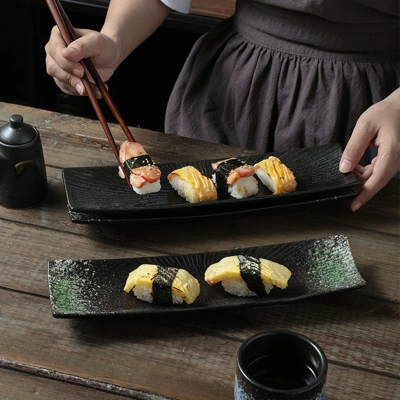 Minimalistiske sushi-tallerkener Skanto