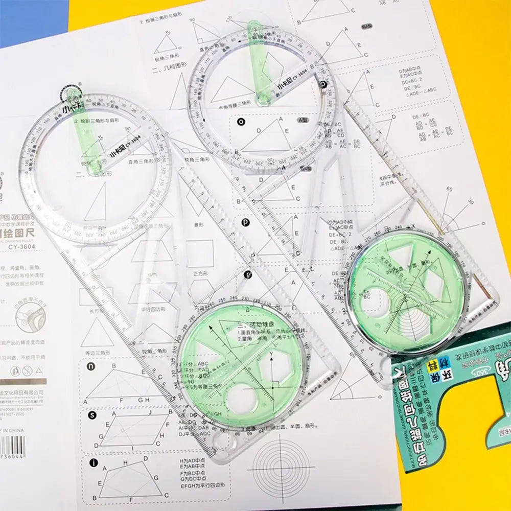 Matematikk Genius Multi-Vinkel Tegning Presisjon Linjal | Skanto