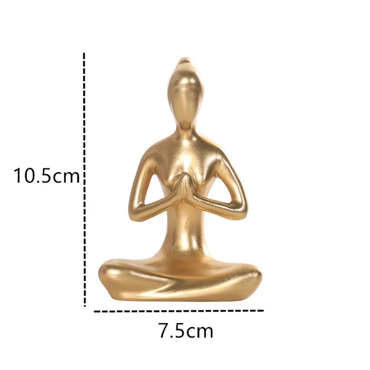 Skanto Interior Hjem Dekorative Figurer Skrivebord Tv Torsjon Dekorasjon Stue Skulptur Harpiks Statuer Hjem Dekor Yoga Jente Håndverk