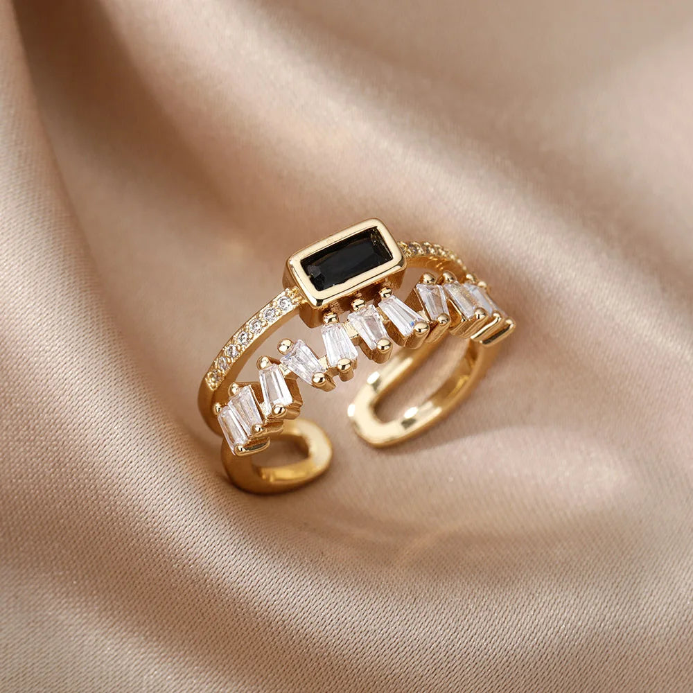 Skanto | Dobbeltlagd Staggering Baguette Diamond Ring
