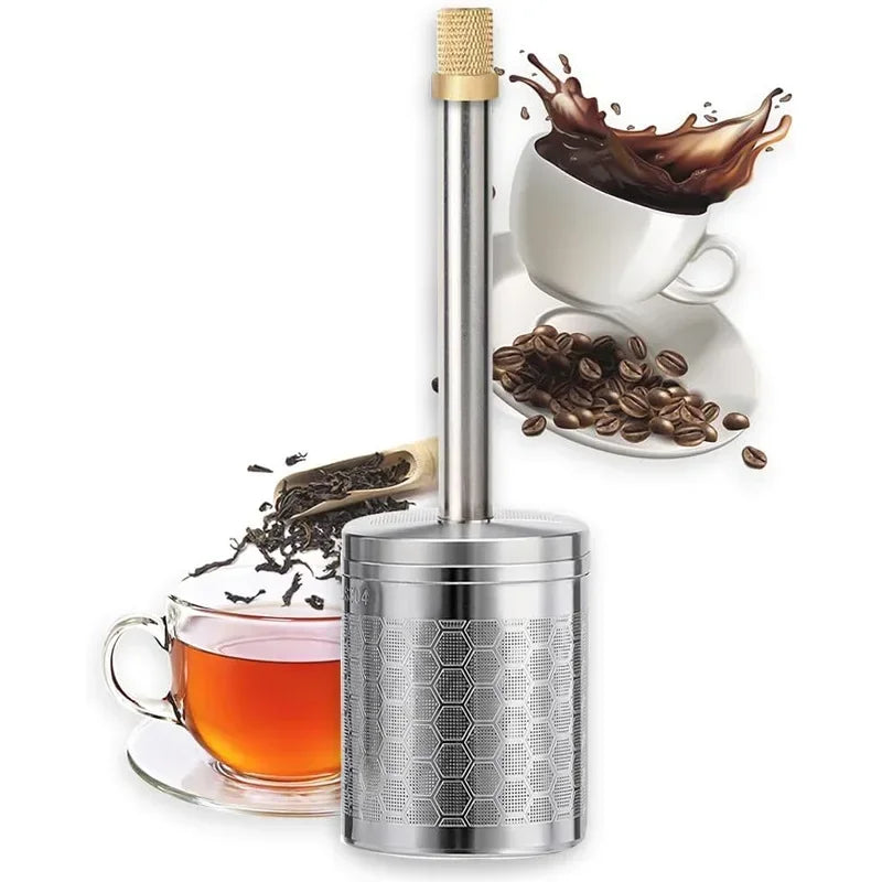 Skanto | Rustfritt Stål Gjenbrukbar Press Te Infuser