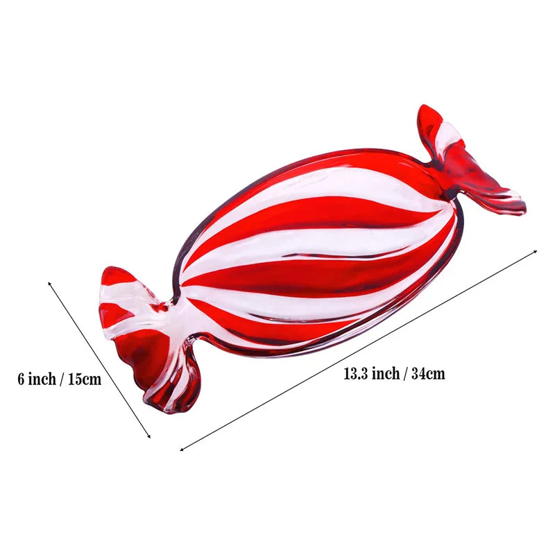 Candy-formet glass snacktallerken | Skanto