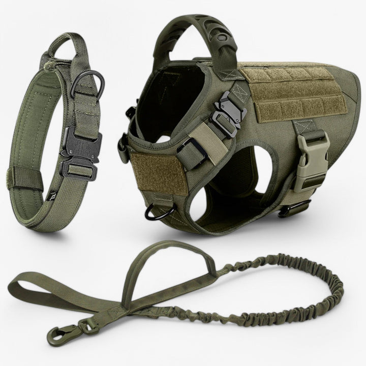 Skanto | KrachtGrip Hundesele – Justerbar Taktisk Sele for Trening & Turer