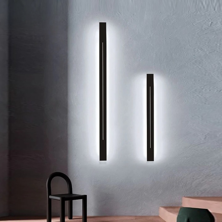 Innendørs vegglampe laget av metall og akryl for stue soverom Skanto