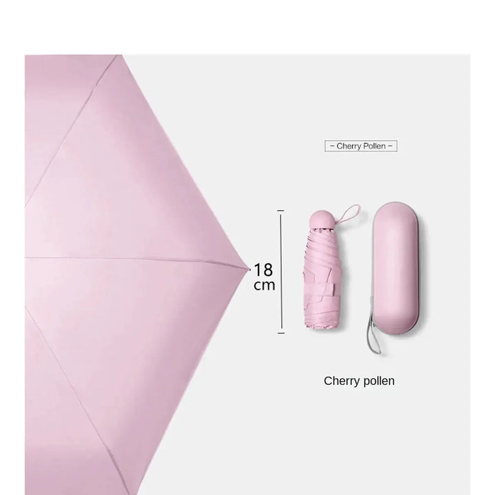 Mini solskjerm regnvær beskyttelse minimal paraply | Skanto