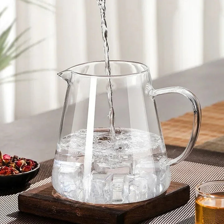 Skanto | 450ml-950ml Varmeresistente Glass Tekanne – Rustfritt Stål Te-sil, Blomstekanne for Kung Fu Te-servise, Puer- og Oolong-te