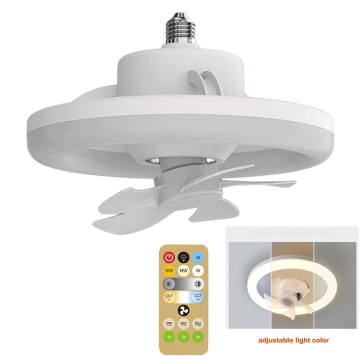 Skanto | 2i1 Strålende Roterende RC Takvifte Lampe