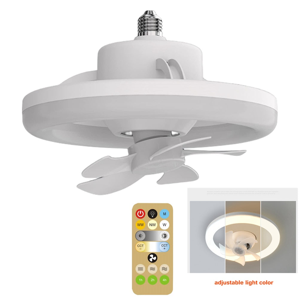 Skanto | 2i1 Strålende Roterende RC Takvifte Lampe