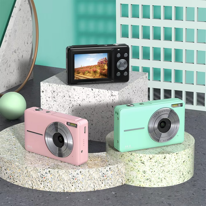 Skanto | Høyoppløselig digitalt kamera for barn - 1080P HD, 44MP med 16X zoom