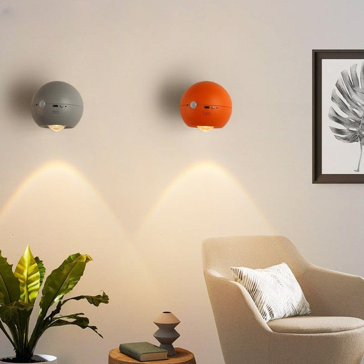Skanto | Eye Project Bevegelsessensor Oppladbar Vegglampe