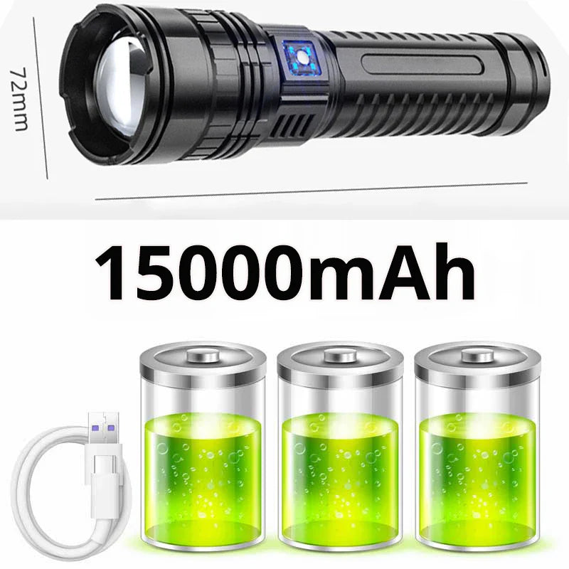 Skanto | Oppladbar 10000 Lumen LED lommelykt 1+1 GRATIS – Striker