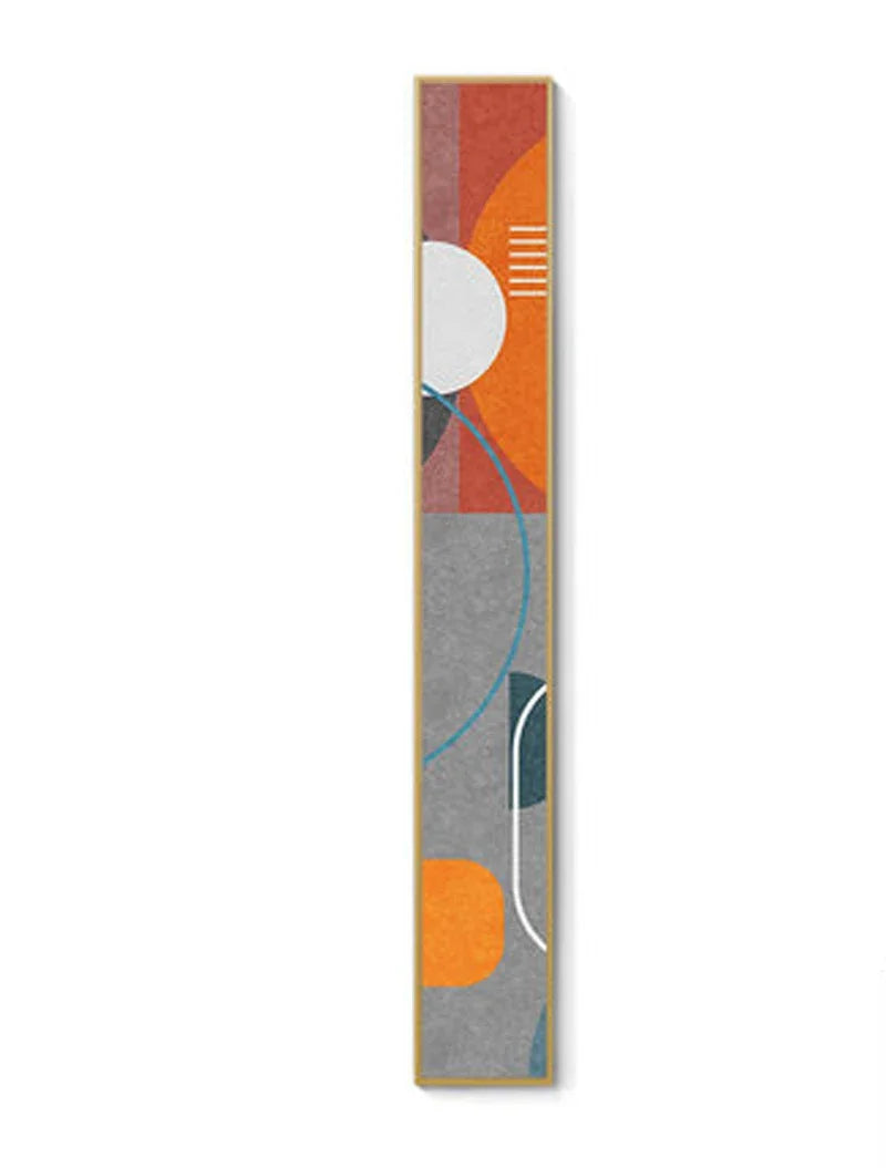 Colorful Tall Abstract Slim Format Wall Art Art Prints Creative Artwork For Modern Living Room Hallway Bedroom Art Decor | Skanto