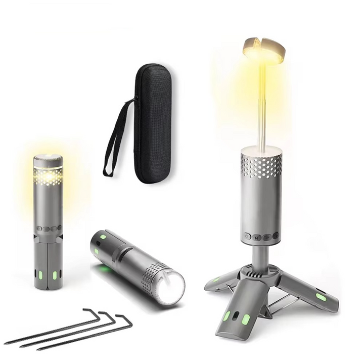 Skanto | Multifunksjonell LED Campinglykt & Stativ