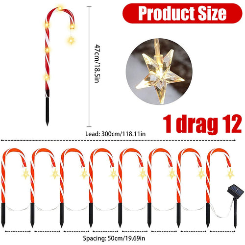 Skanto | Candy Cane Lane LED Solar Lampe