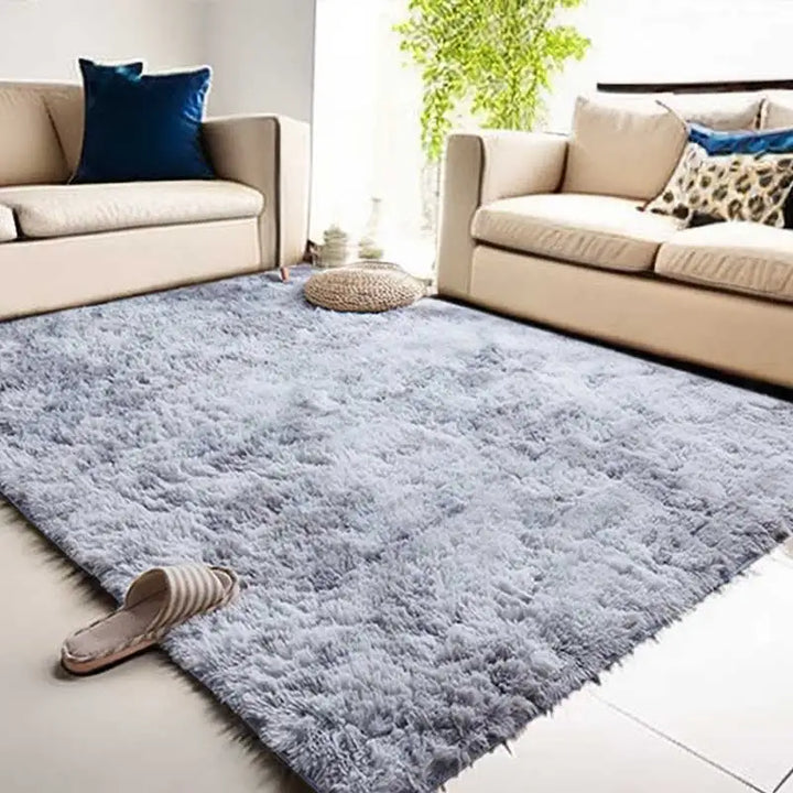 Flauschiger, ultraweicher, rutschfester Teppich mit Memory-Schaum-Kissen
