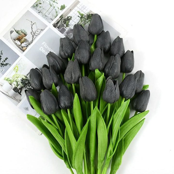 Künstlicher Tulpenstrauß mit realistisk wirkenden Blüten