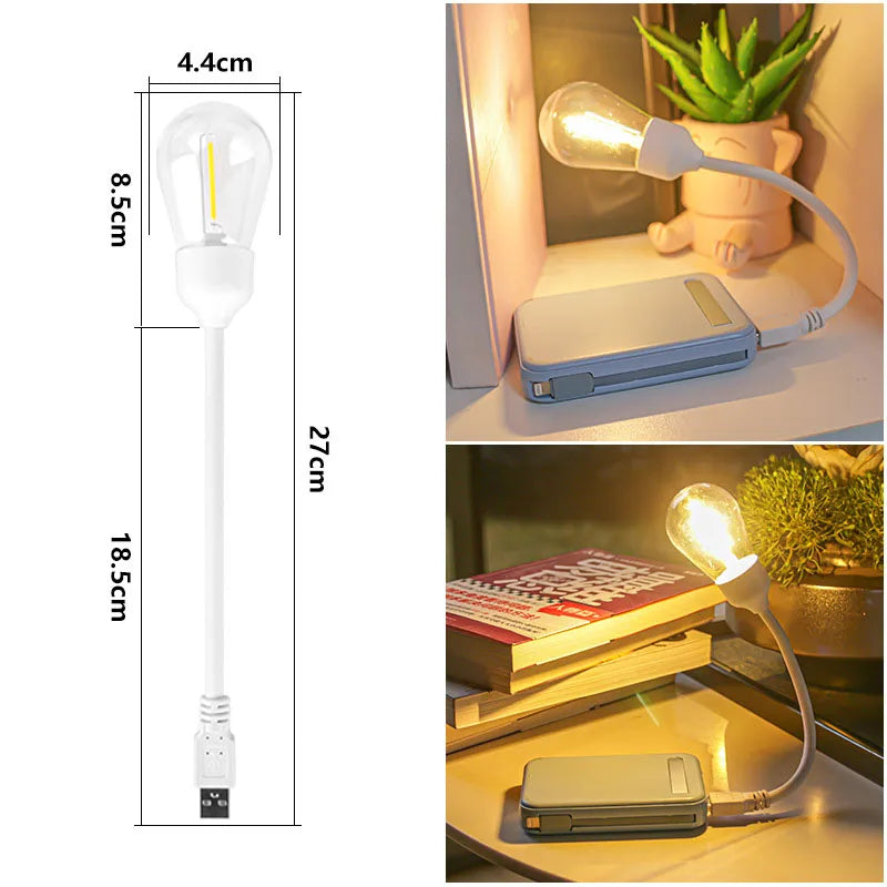 USB LED Roterende Nattlampe – Fleksibel Lese lampe for På- Gå | Skanto