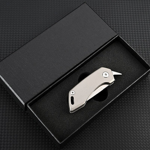 Skanto | Titan-Titanium legering Bag Nøkkelring Kniv