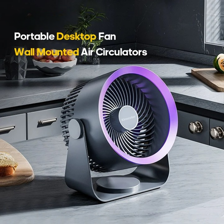 Skanto | Multifunksjonell Elektrisk Vifte Sirkulator med 4000mAh Batteri – AirFlex