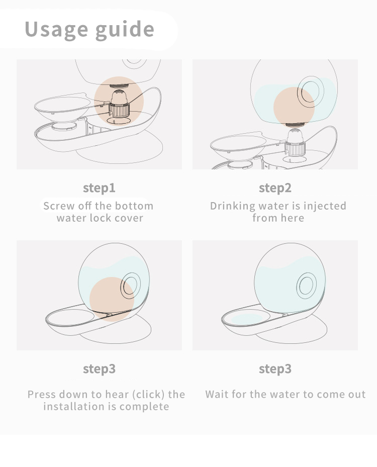 Norvo | AquaPoes Kilde – Automatisk Drikkefontene for Katter og Hunder med Rustfritt Stål Reservoar