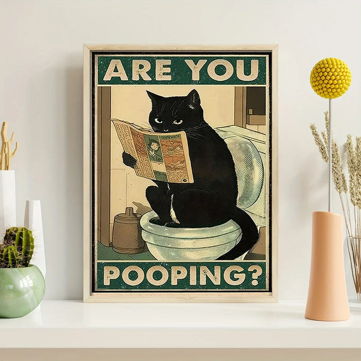 Skanto | Vintage plakat katt for stue og bad