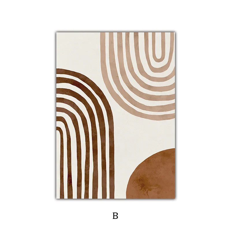 Simple Nature Floral Landscape Gallery Wall Art Fine Art Canvas Prints Minimalist Nordic Pictures for Living Room Scandinavian Home Decor | Skanto