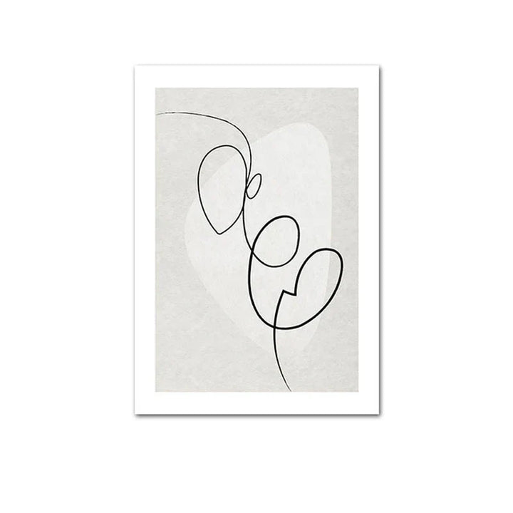 Skanto Scandinavian Minimalist Geometric Dark Neutral Colors Wall Art Fine Art Canvas Prints Modern Abstract Pictures for Living Room Home Decor | Skanto
