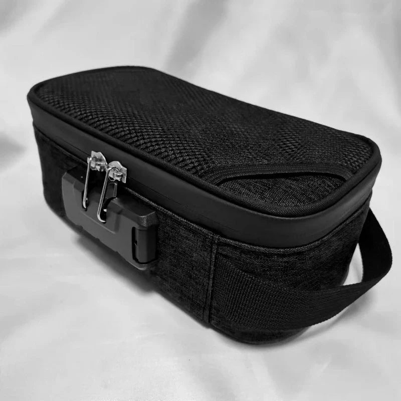Skanto | SecuStyle Skjønnhetsveske | Låsbart kosmetikkveske med kombinasjonslås | Bærbart oppbevaring for reise og hverdagsbruk