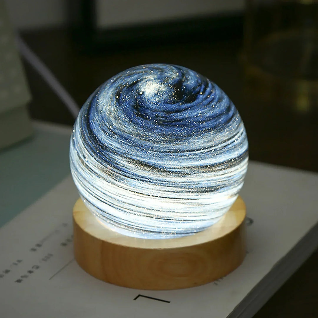 KosmosGlow - 3D Krystallplaneter Nattlampe | Skanto