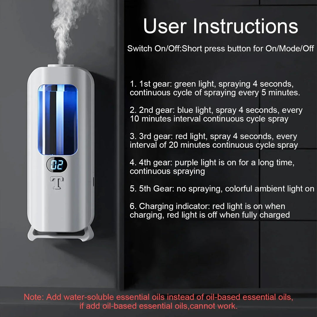 Skanto | 5 modus oppladbar essensielle olje diffuser