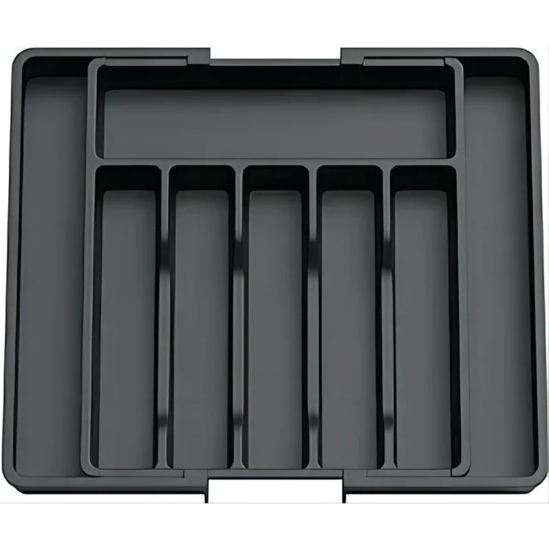 Skanto | Modulora Bestikkskuffinnsats | Utvidbar Bestikkorganisator | Justerbart Lagringssystem laget av PP | 38×35 cm