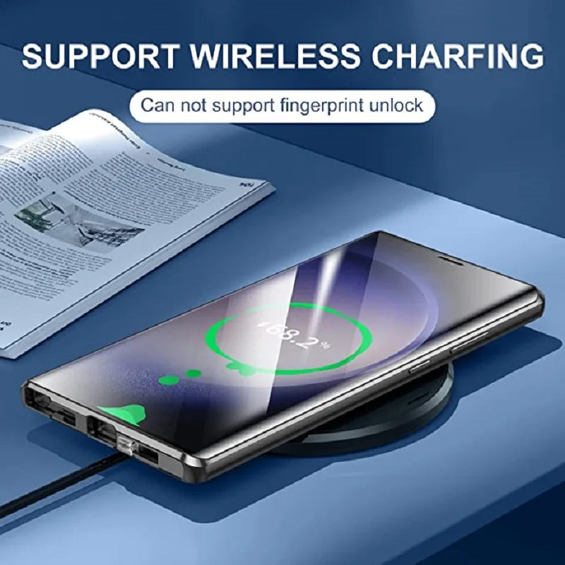 Norvo | Metall Aluminiumlegering 360-deksel med sikkerhetslukking for Samsung Galaxy S24-S23 Serie