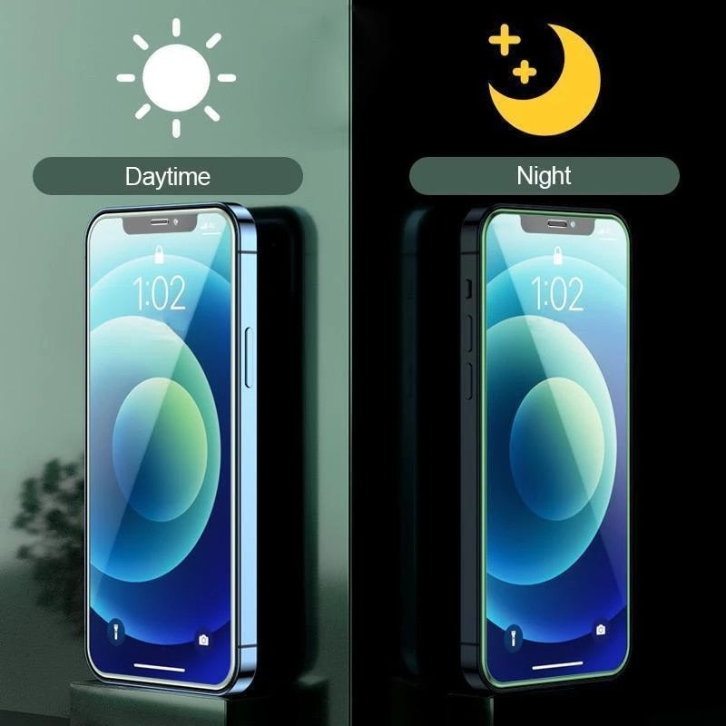 Skanto | Full Cover Luminous Tempered Glass iPhone Skjermbeskytter