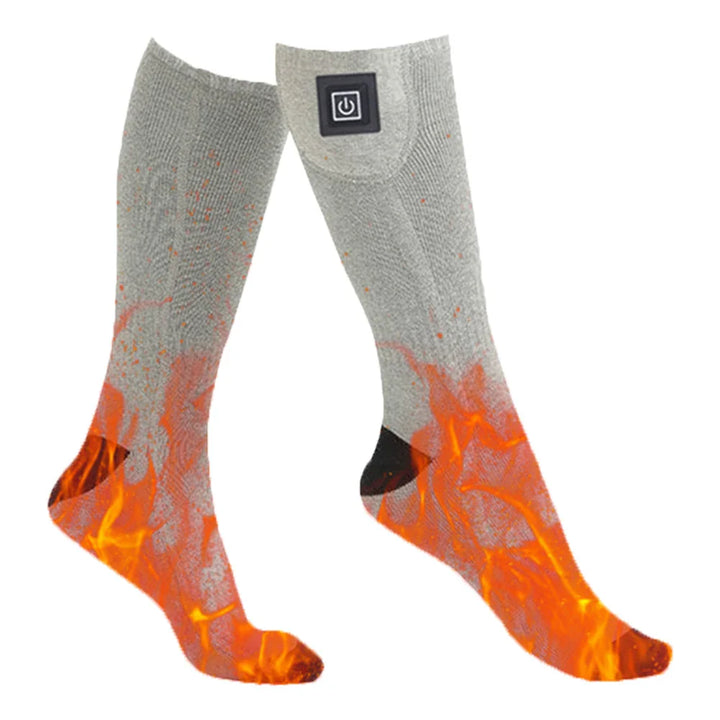 Skanto | HeatWear Oppladbare Sokker med Batteriboks | Elektriske Varme Sokker for Kvinne & Mann | Varme Sokker for Skiing, Vandring & Utendørs