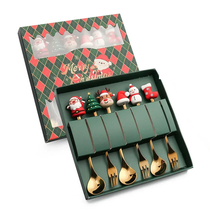 XmasSpoons – Stilig Jule Skje Sett for Festlige Bord Skanto