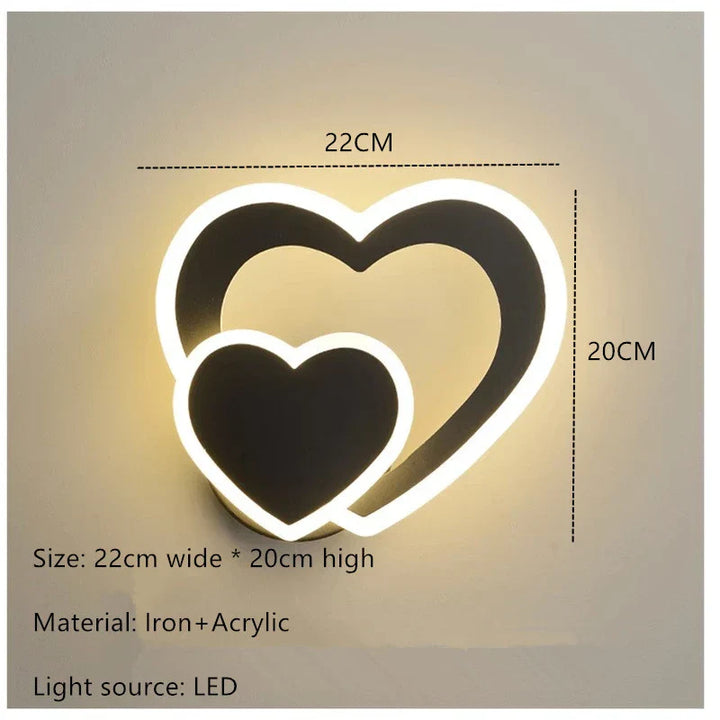 HeartGlow Vegglampe - Moderne LED Belysning Skanto