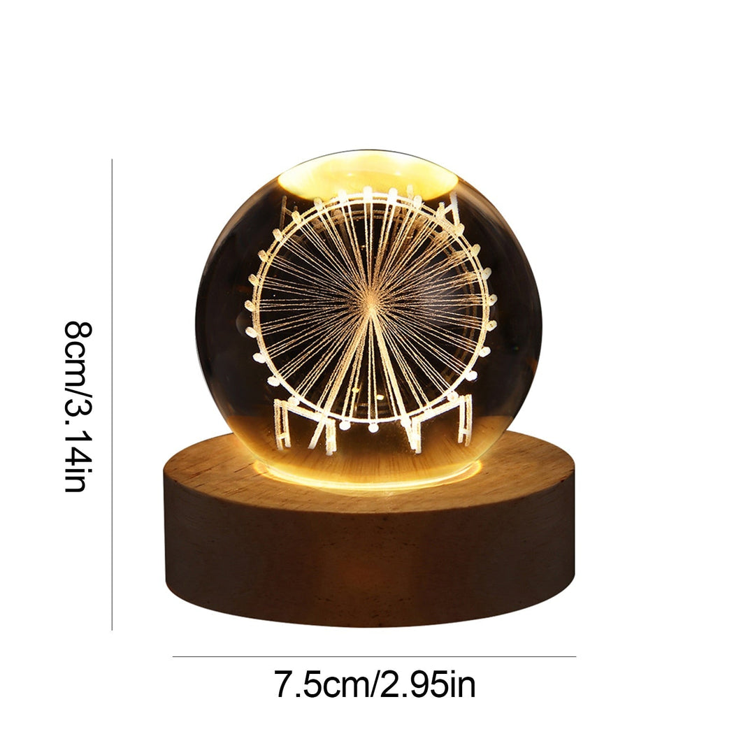 Crystal Light Ball – Fortryllende Glass Ambient Lys for Hjemmet Skanto